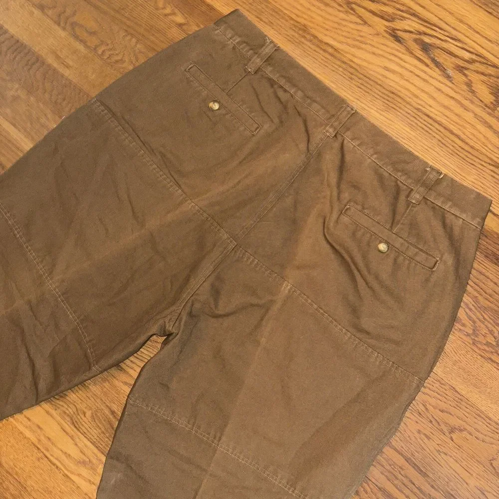 VTG Orvis‎ Mens 40 X 30 Dark Brown Canvas Straight Leg Outdoor Hunting Gorp Work